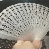 这是一把卡扣式折扇，不需要用线连接