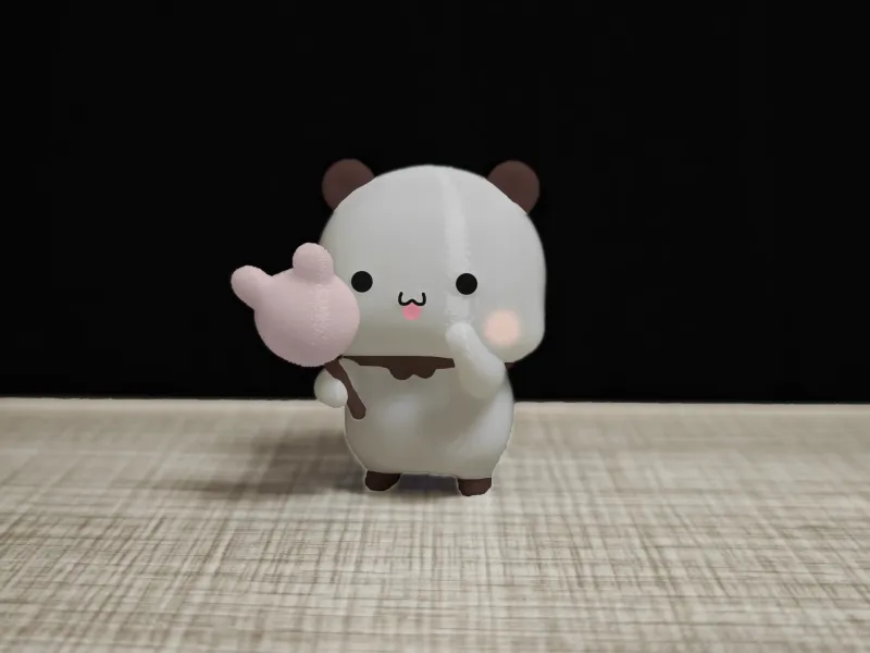 情侣熊系列-吃棉花糖的一二（Couple Bear-eat cotton candy_Yier）