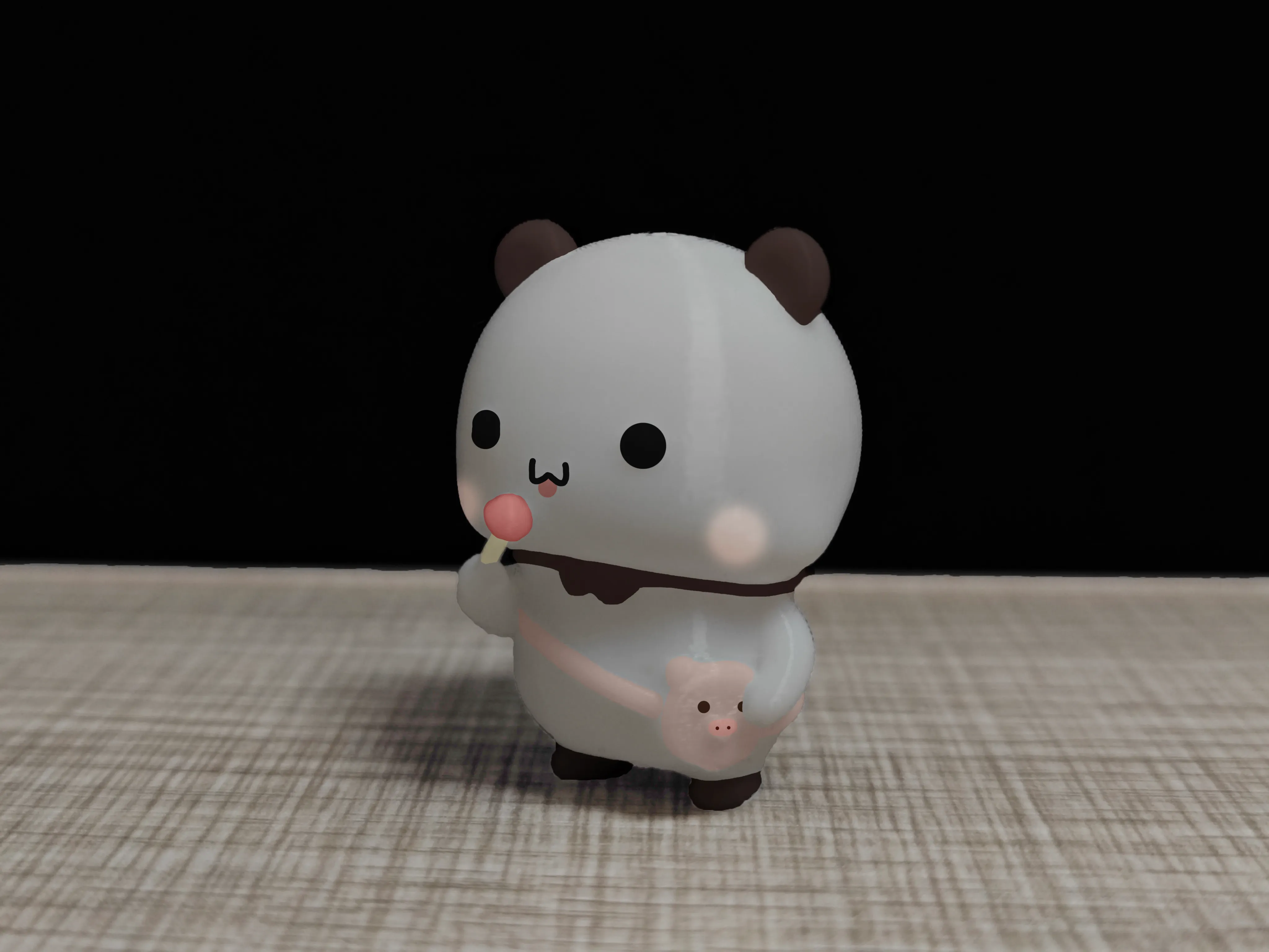 情侣熊系列-吃棒棒糖的一二（Couple Bear-Eating lollipops_Yier）
