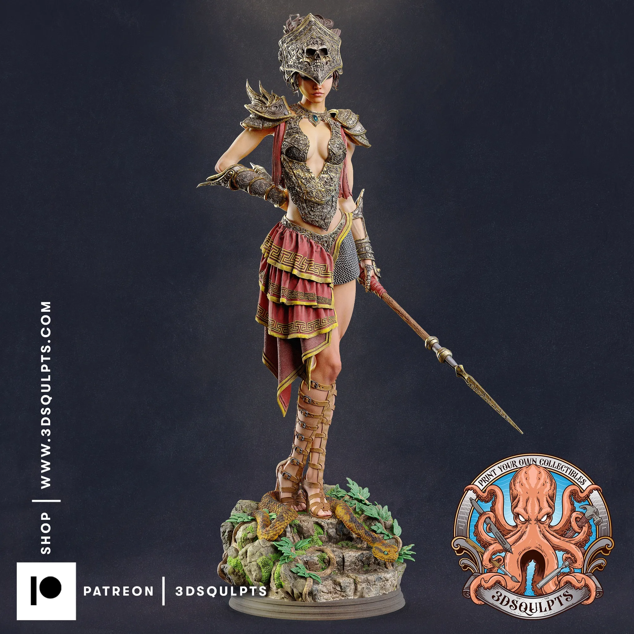 女神Persephone古希腊神话冥后-1028補底座