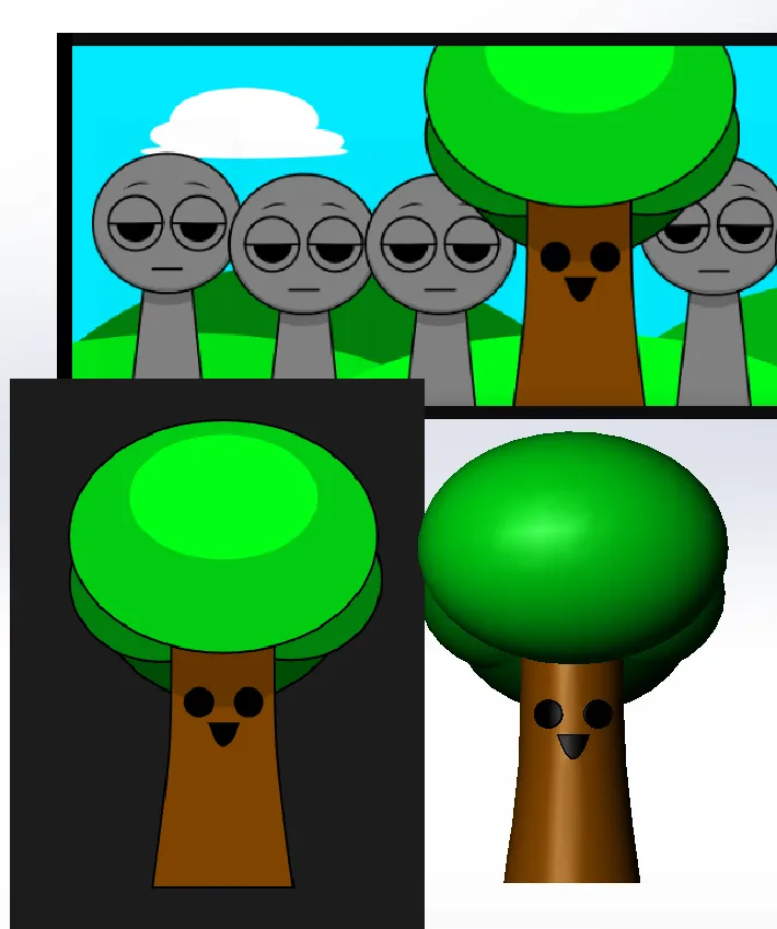节奏盒子Sprunki Mr. Tree 大树先生 一阶段