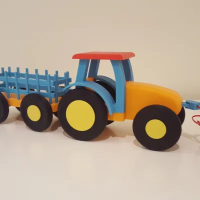 玩具车（组装车）-3d打印模型