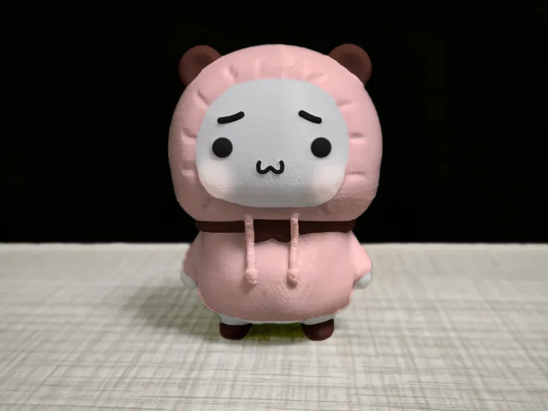 情侣熊系列-拉紧羽绒服帽子的一二（Couple Bear-Down Jackets_Hat_Yier）