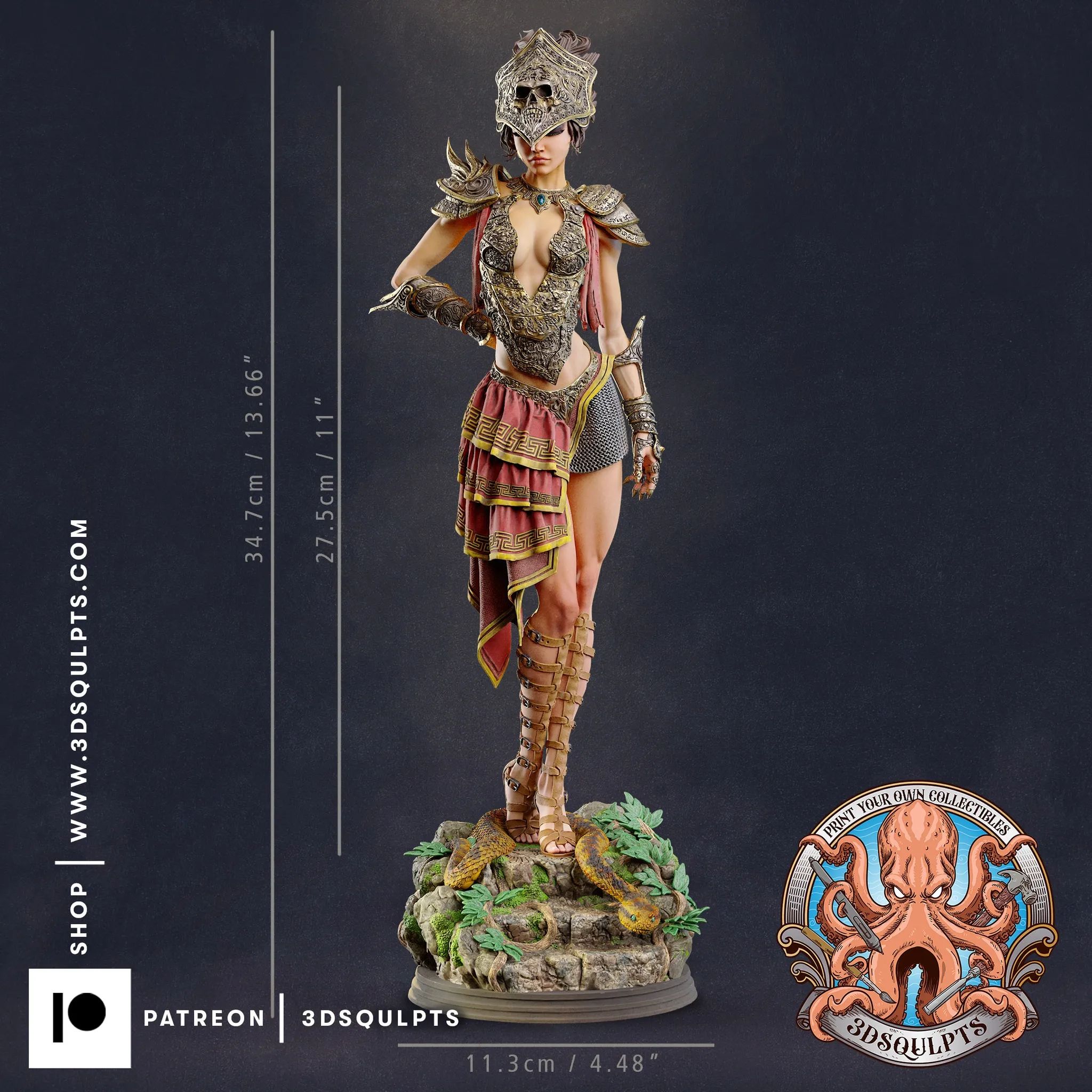 女神Persephone古希腊神话冥后-1028補底座