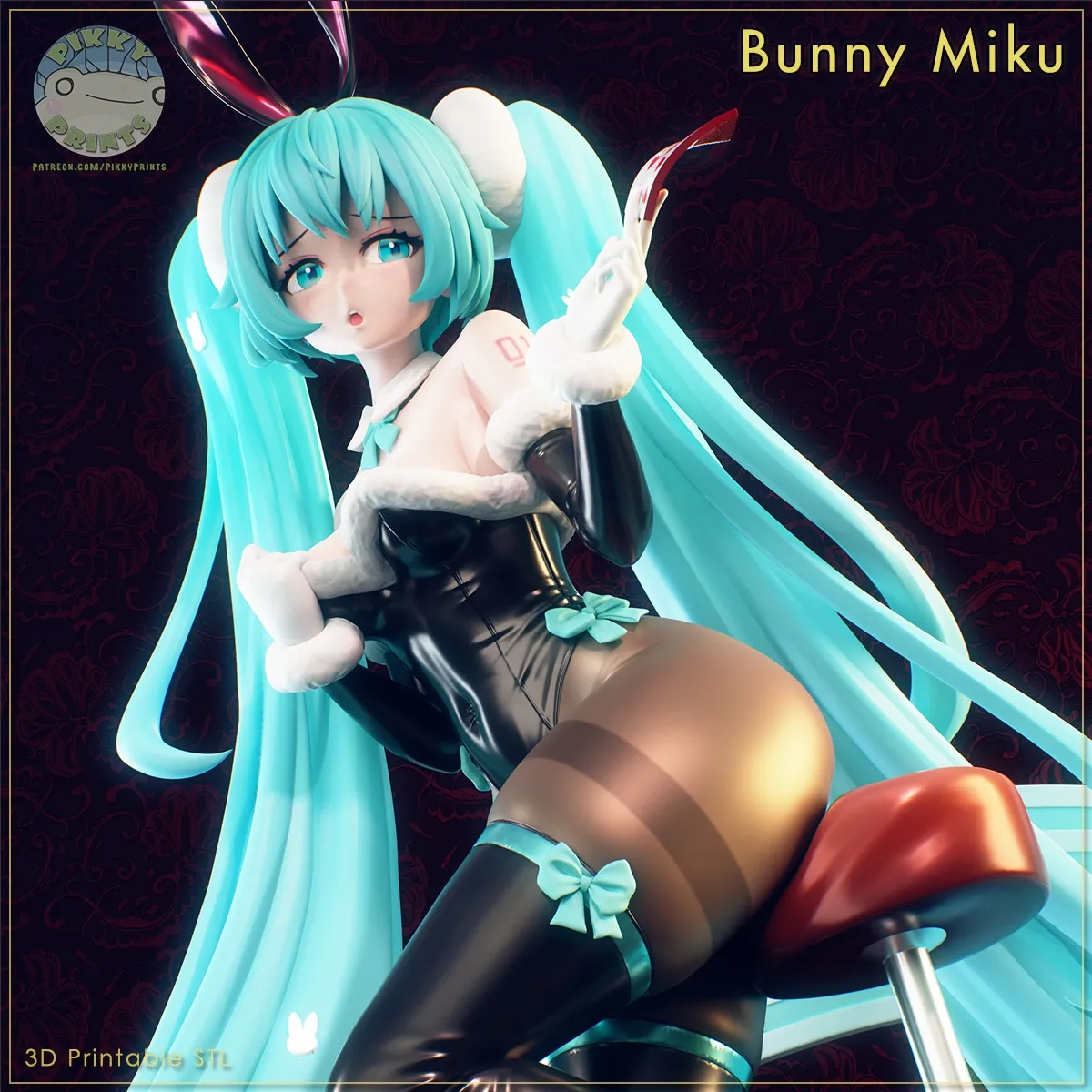 初音未来-兔女郎女荷官造型