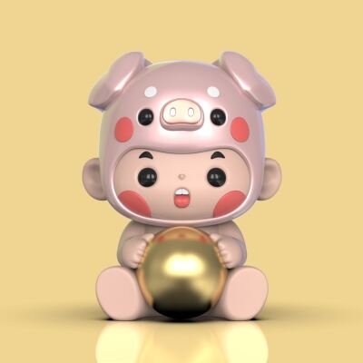 猪宝宝-3d打印模型