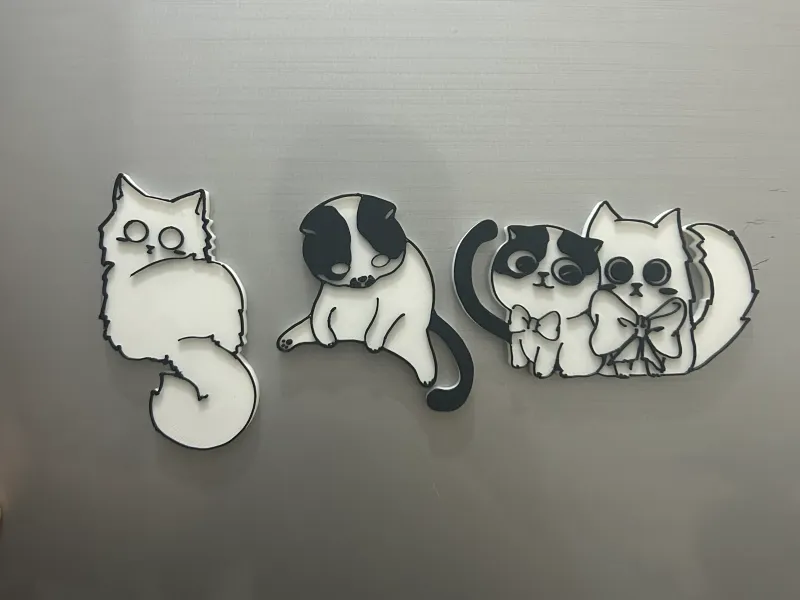猫咪冰箱贴系列合集01/Cat Fridge Magnet Collection 01
