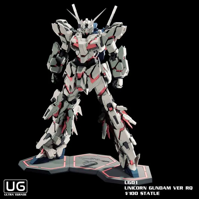 1/100 机动战士高达 独角兽高达毁灭模式 爆甲展示状态-11.17補檔