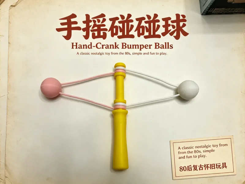 复古怀旧手摇碰碰球 | Hand‑Crank Bumper Balls