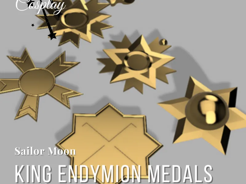 King Endymion Tuxedo Mask Medals Cosplay props
