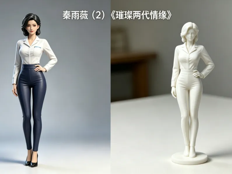 秦雨薇（2）-《璀璨两代情缘》-女主之一-人物形象3D 打