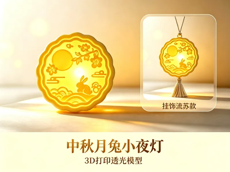 中秋月兔小夜灯