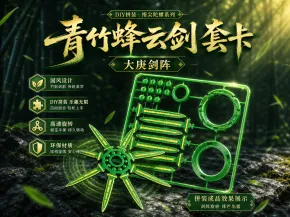 青竹蜂云剑-大庚剑阵套卡-指尖陀螺