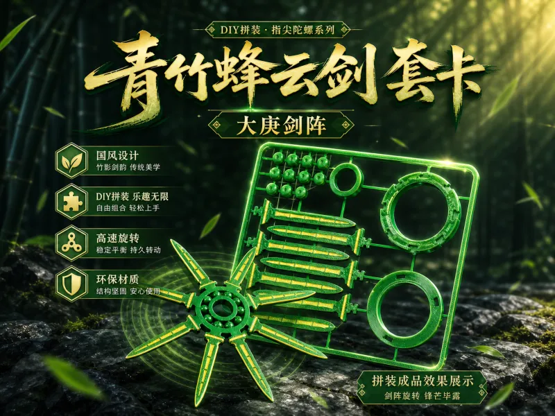 青竹蜂云剑-大庚剑阵套卡-指尖陀螺