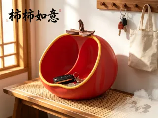 柿柿如意玄关盒|极少支撑