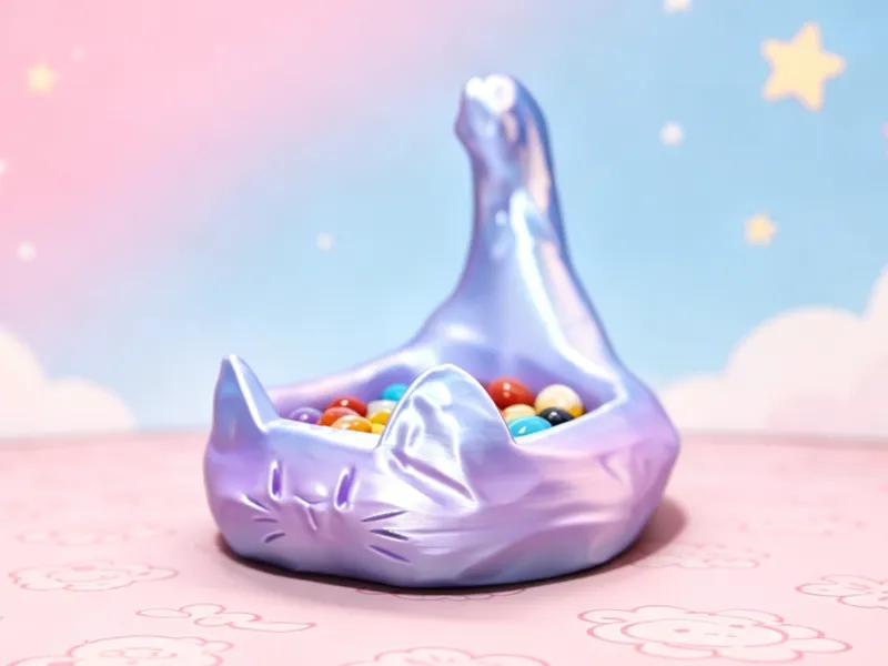 小猫盆收纳盆橡皮筋套圈