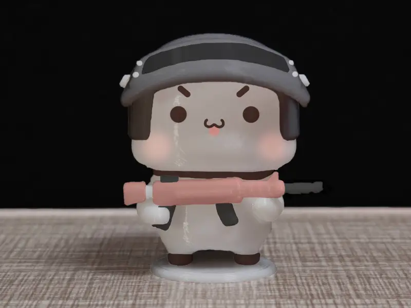 情侣熊系列-吃鸡枪战少女一二（Couple Bear-PUBG_gunfight girl_Yier）