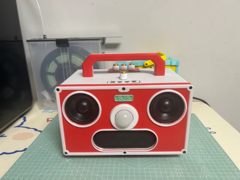 重炮头：3D打印DIY手工制作——移动音响