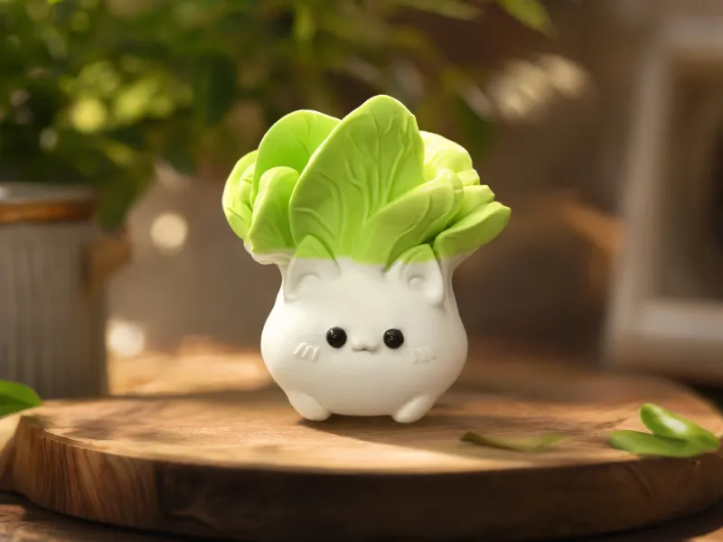 呆萌可爱小菜喵