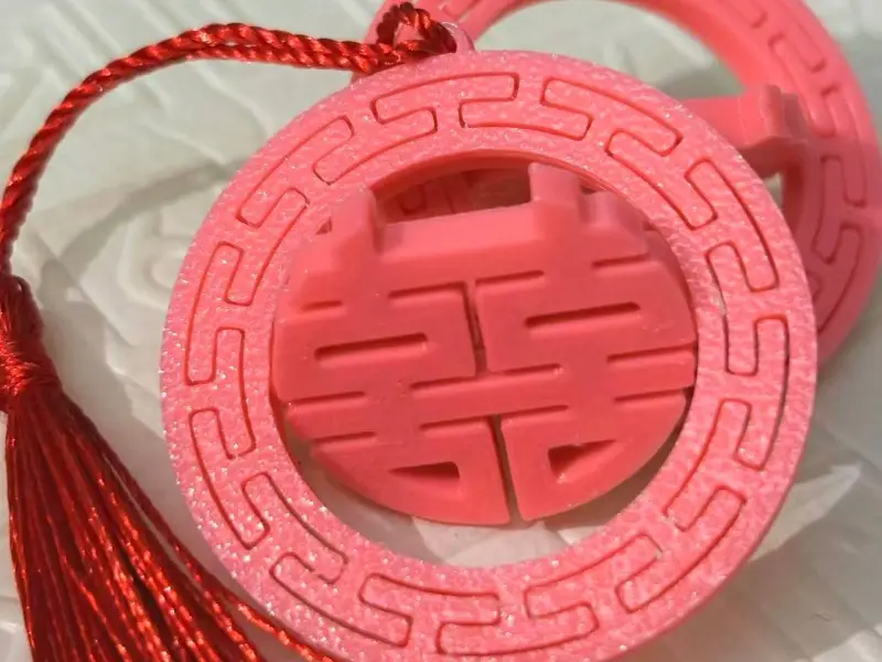 双喜 囍 挂件 挂饰 喜字可旋转
