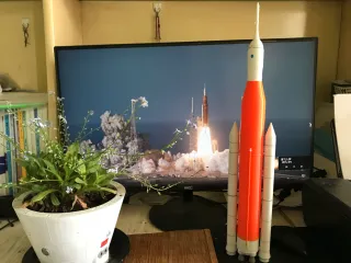 阿尔忒弥斯2任务SLS运载火箭200：1高还原度模型