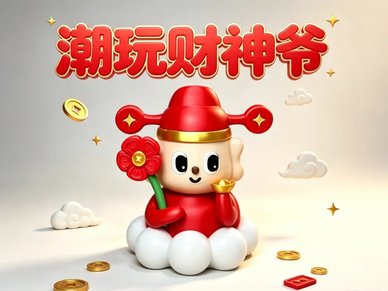 潮玩财神爷手办摆件