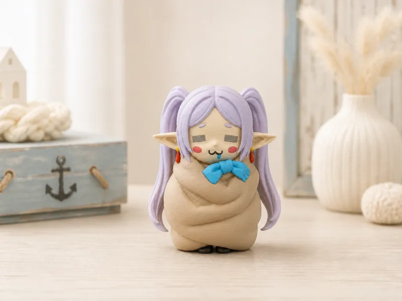 芙莉莲睡袋｜慵懒精灵Q版摆件｜NO AMS分件打印