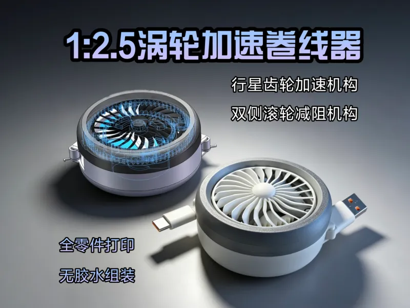 涡轮增速卷线器【行星齿轮快速卷线器】