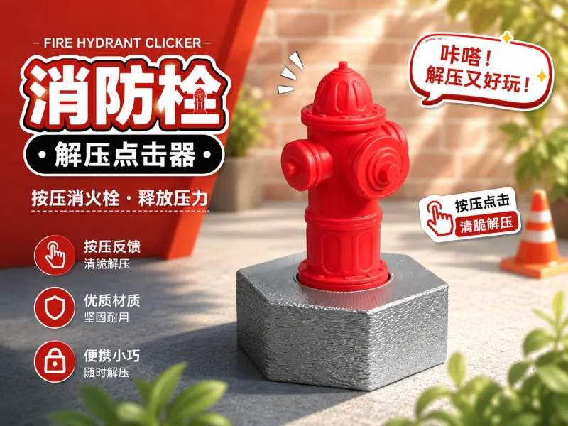 消火栓 解压点击器  机械轴玩具