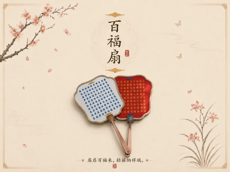 非遗百福扇