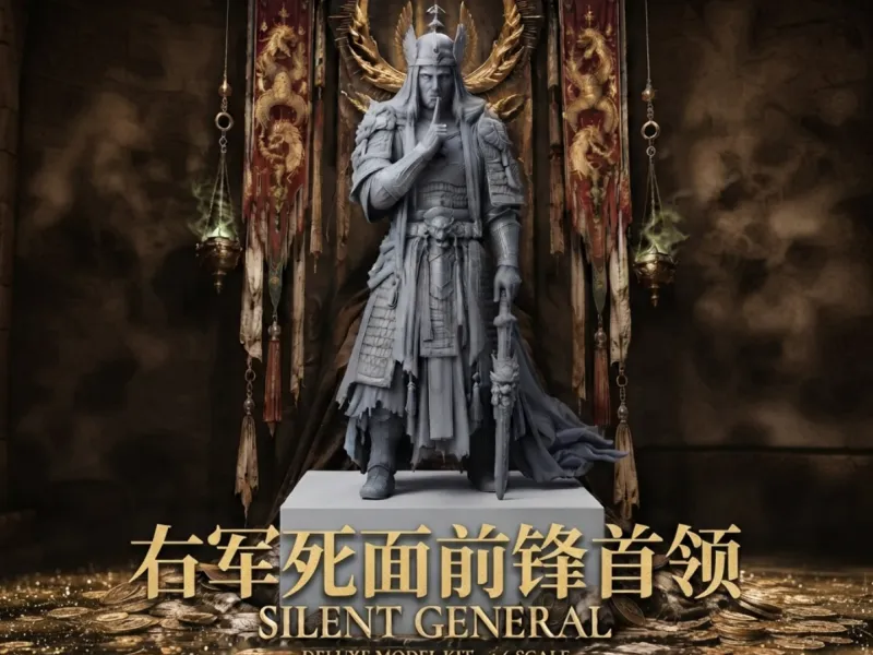 【Σ：缄默之地】右军死面先锋圣像--古代禁军国风手办-中世纪骑士雕像-西格玛帝国第一军团