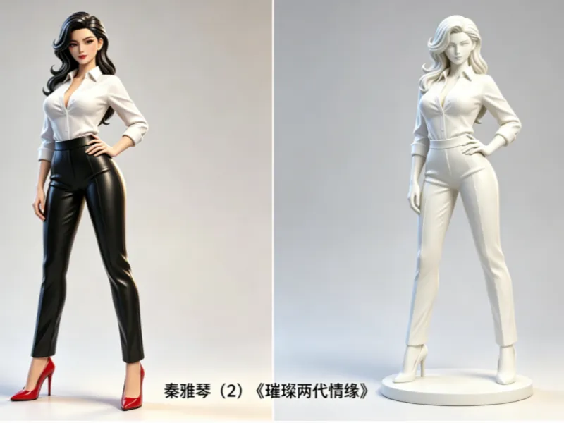 秦雅琴（2）-《璀璨两代情缘》-女主之一-人物形象3D