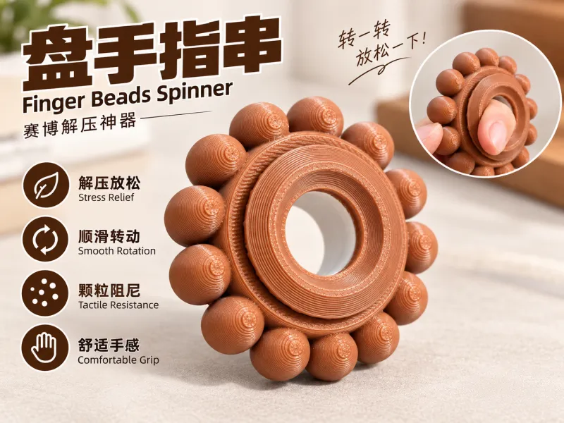 手指盘珠串 解压玩具