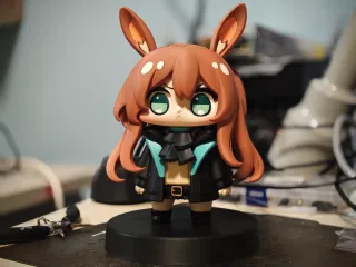 《明日方舟》Q版 阿米娅 手办 高20cm 已分件 易上色 多色打印