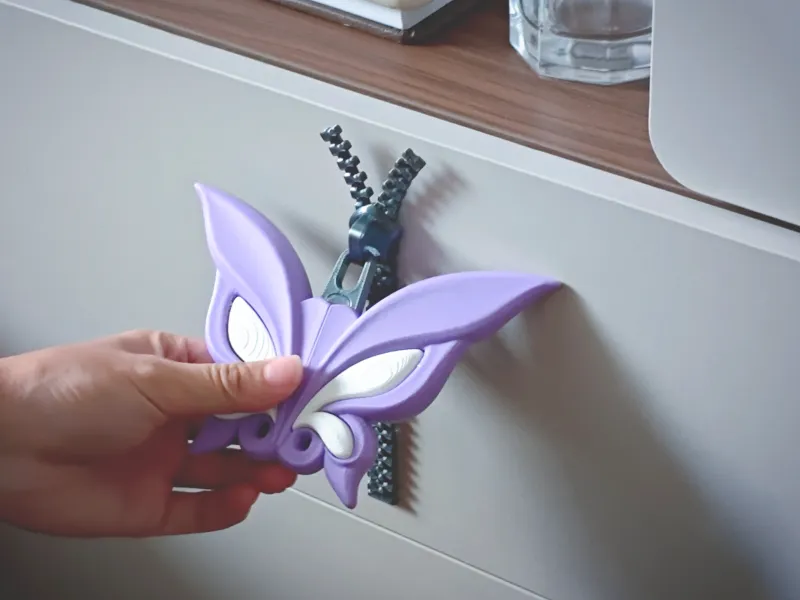蝴蝶拉链抽屉把手 | Butterfly Zipper Pull