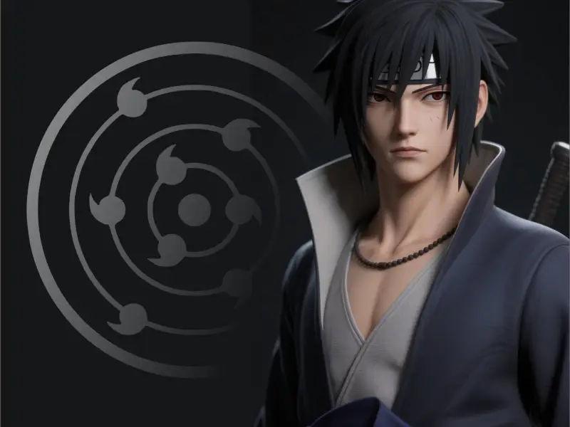 火影忍者NARUTO-宇智波佐助-一键打印