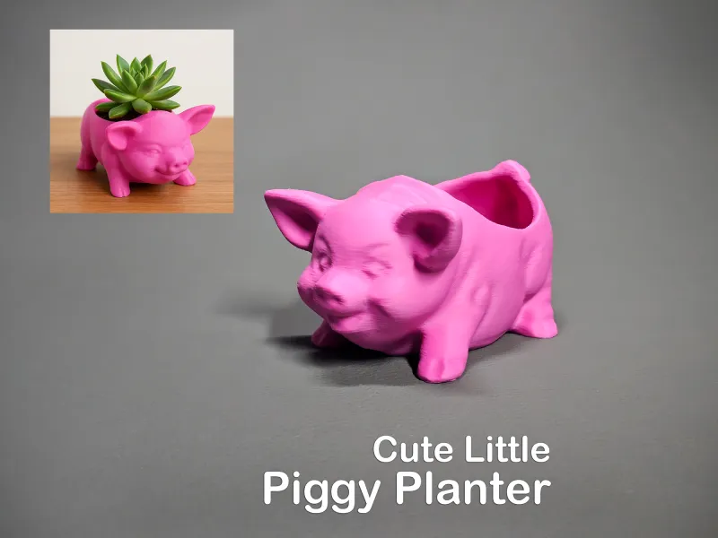 Cute Little Piggy Planter
