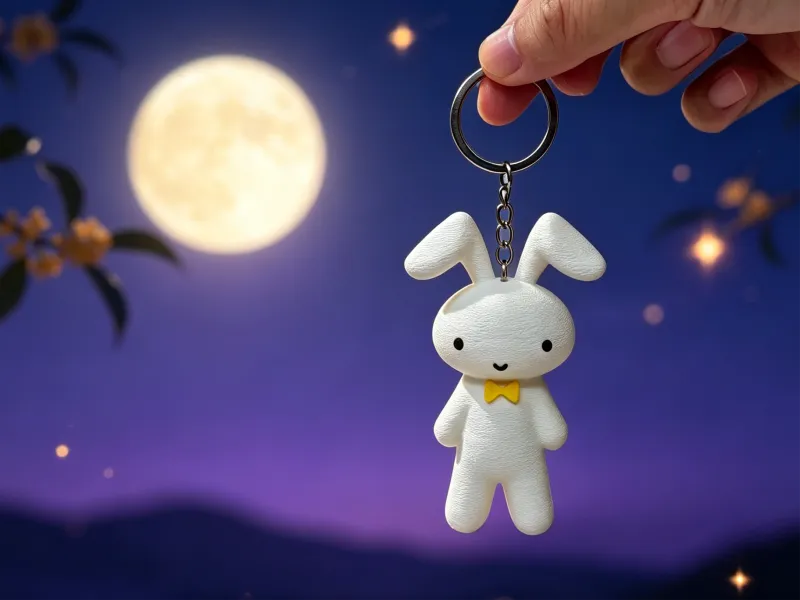 可爱中秋小兔子挂件