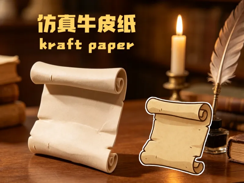 仿真牛皮纸微缩模型