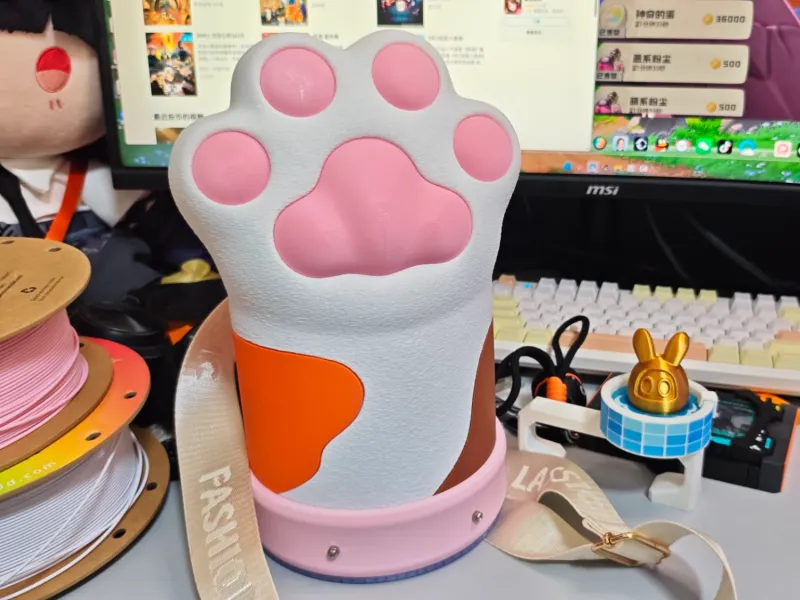 猫咪 小猫 大块头猫爪桌面收纳摆件_挎包_拳套
