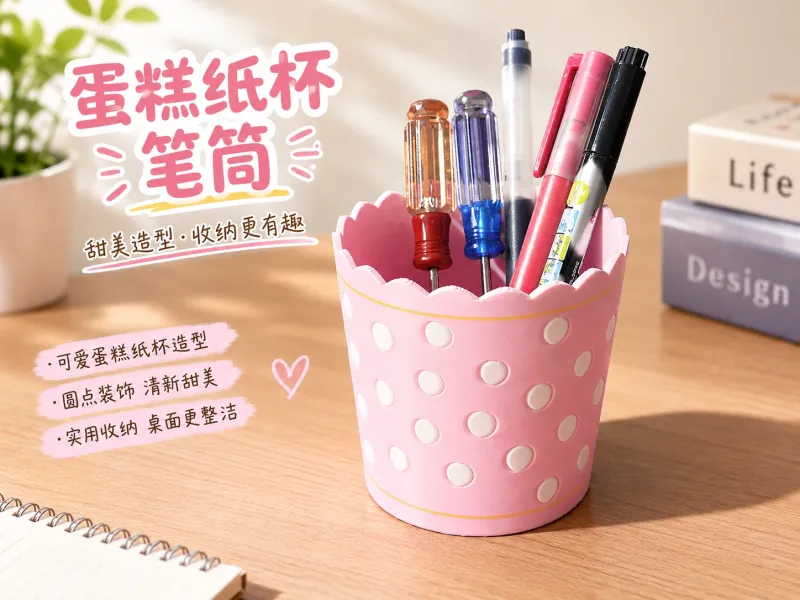 蛋糕纸杯笔筒 多色打印i8