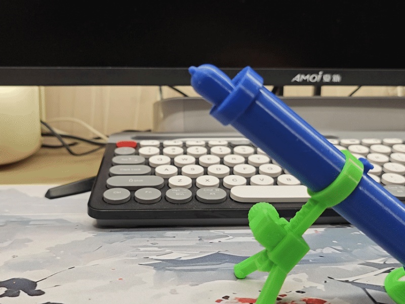 可调节高度迫击炮发射器（简单拼装玩具）