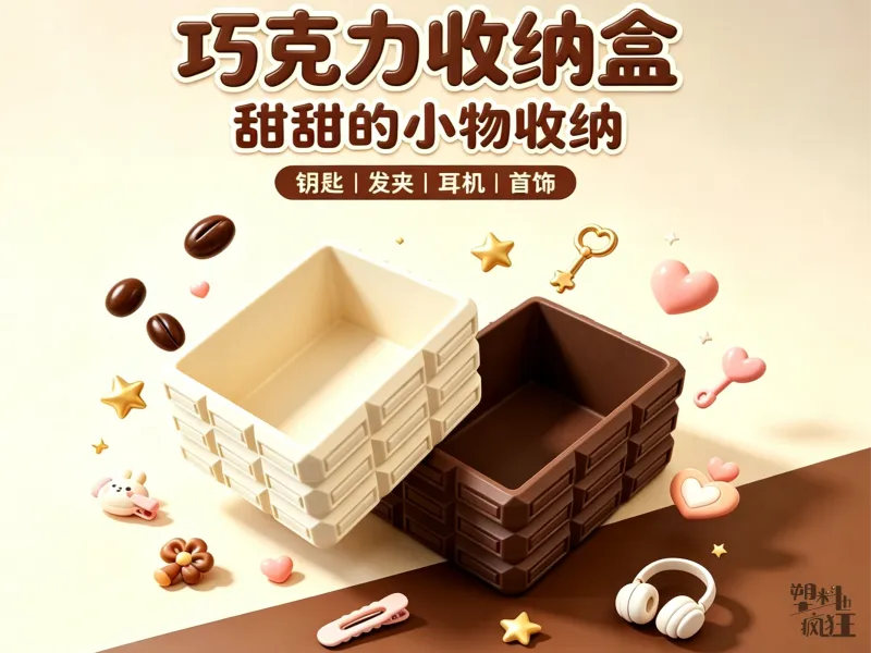 创意桌面收纳盒系列1 | 巧克力收纳盒