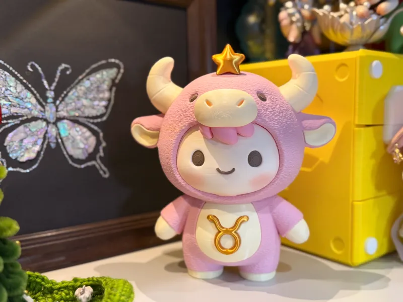 金牛座 金牛 金牛座标志 十二星座 盲盒 娃娃 公仔 模型 手办 金牛座星座 拆件分色