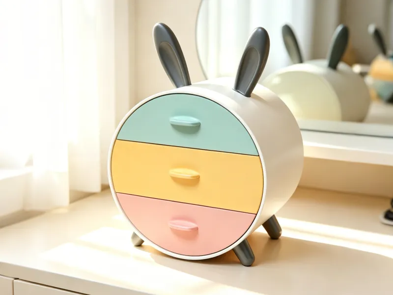 圆形兔子抽屉柜
