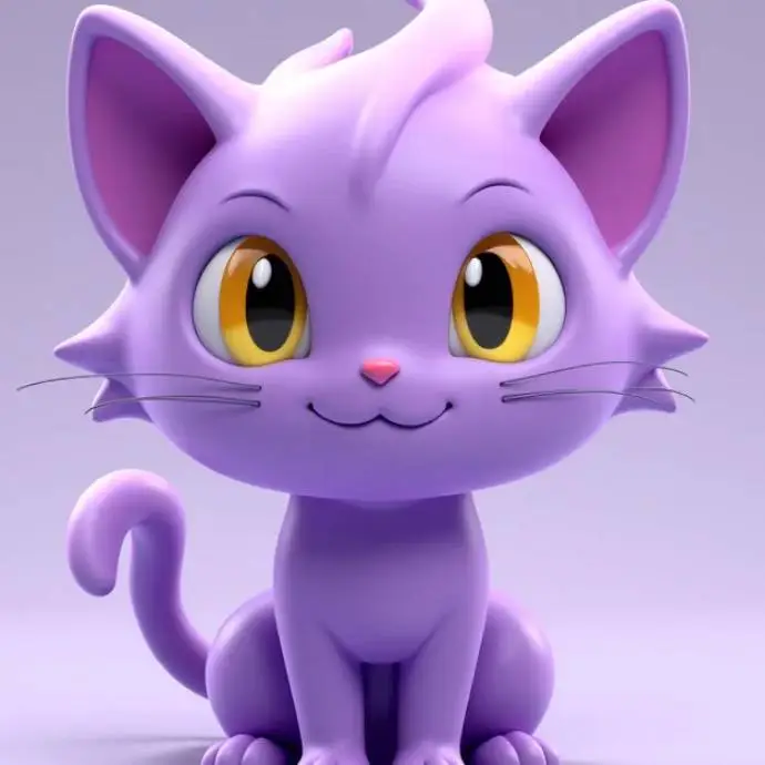可爱小猫咪多色打印