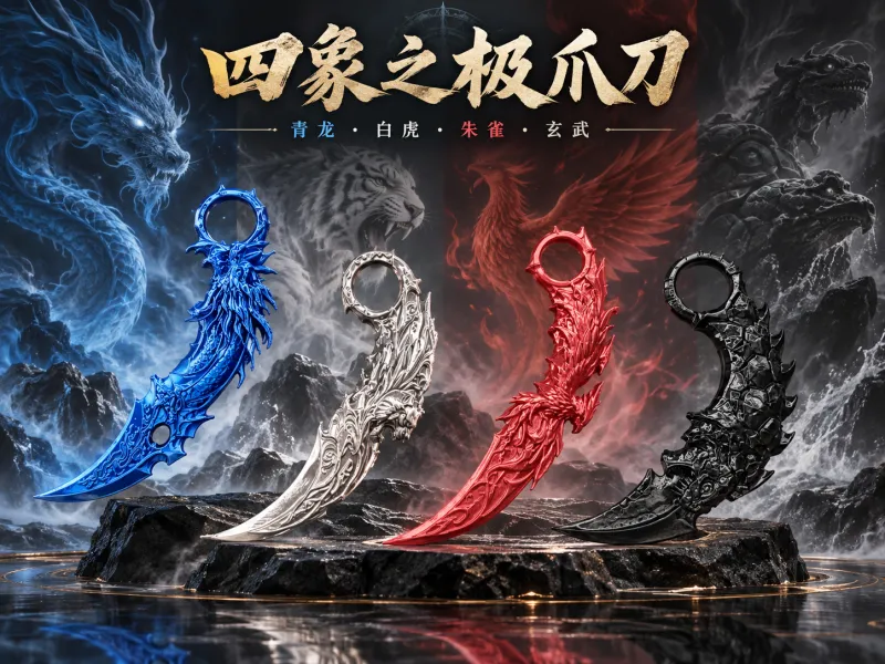 四象之极爪刀-青龙-白虎-朱雀-玄武
