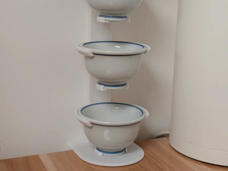 极简桌面悬空茶杯支架-Minimal Desk Floating Cup Stand