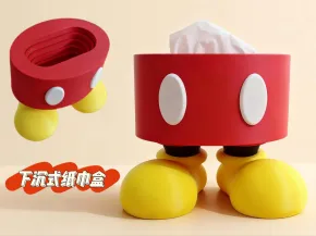 Recessed Mickey Stool Tissue Box
