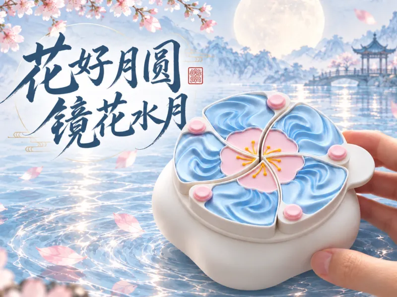 花好月圆镜花水月中秋机关盒